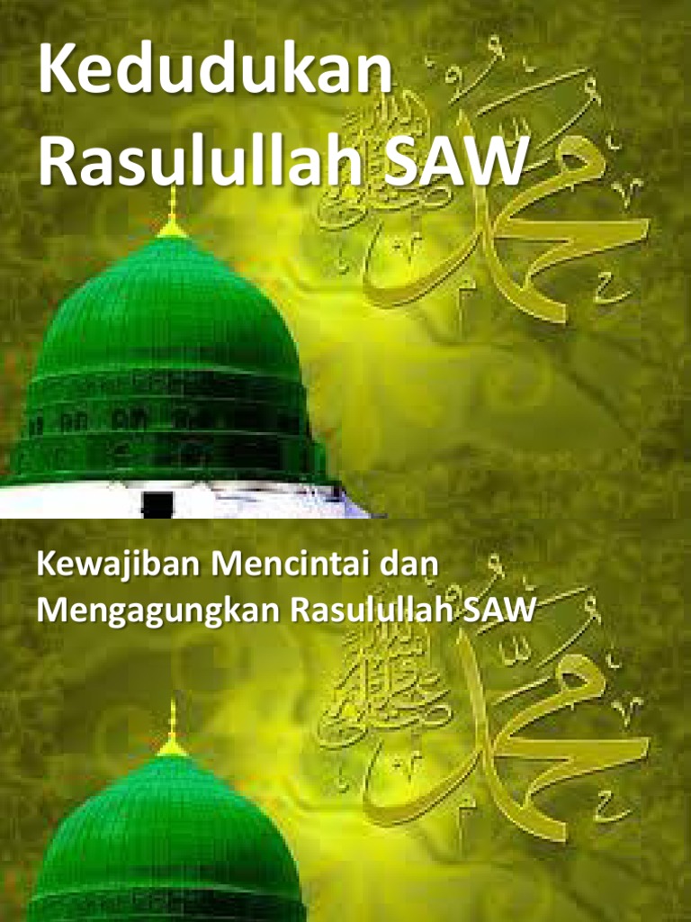 Kedudukan dan Cinta kepada Rasulullah SAW | PDF | Agama & Spiritualitas