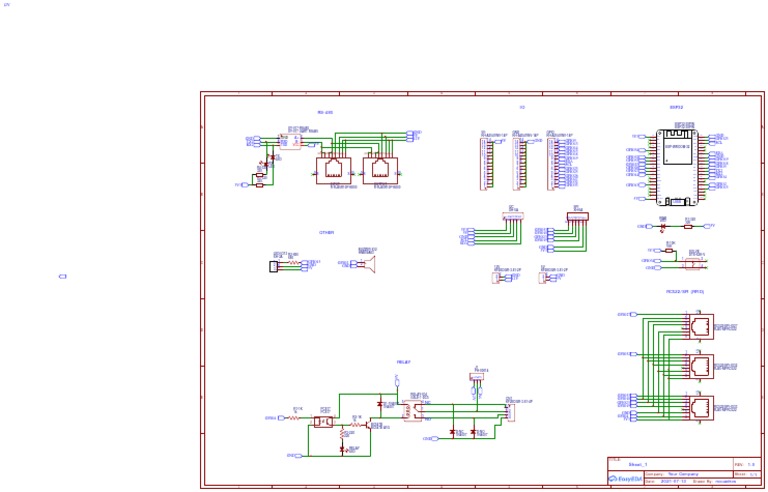 ESP32 38-Pin Schematic Diagram | PDF | Communications Protocols ...