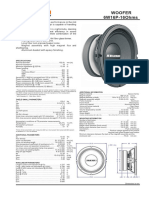 Woofer 6W16P-16Ohms: Specifications