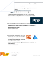 Matemática teste probabilidades proporcionalidades equações