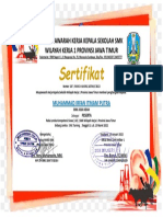 Sertifikat Lks Muhammad Irfan Itmam Putra