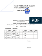 Buku Catatan Peminjaman Barang Inventaris Sekolah