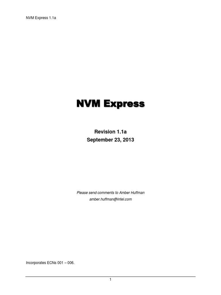 nvm express 1.4とは _ nvme revision 1.4 – NUGVW
