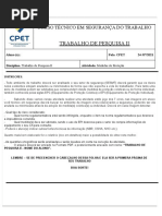 TRABALHO DE PESQUISA II - 2022