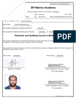 Medical Care Refresher Certificate - Nivas Athimoolam