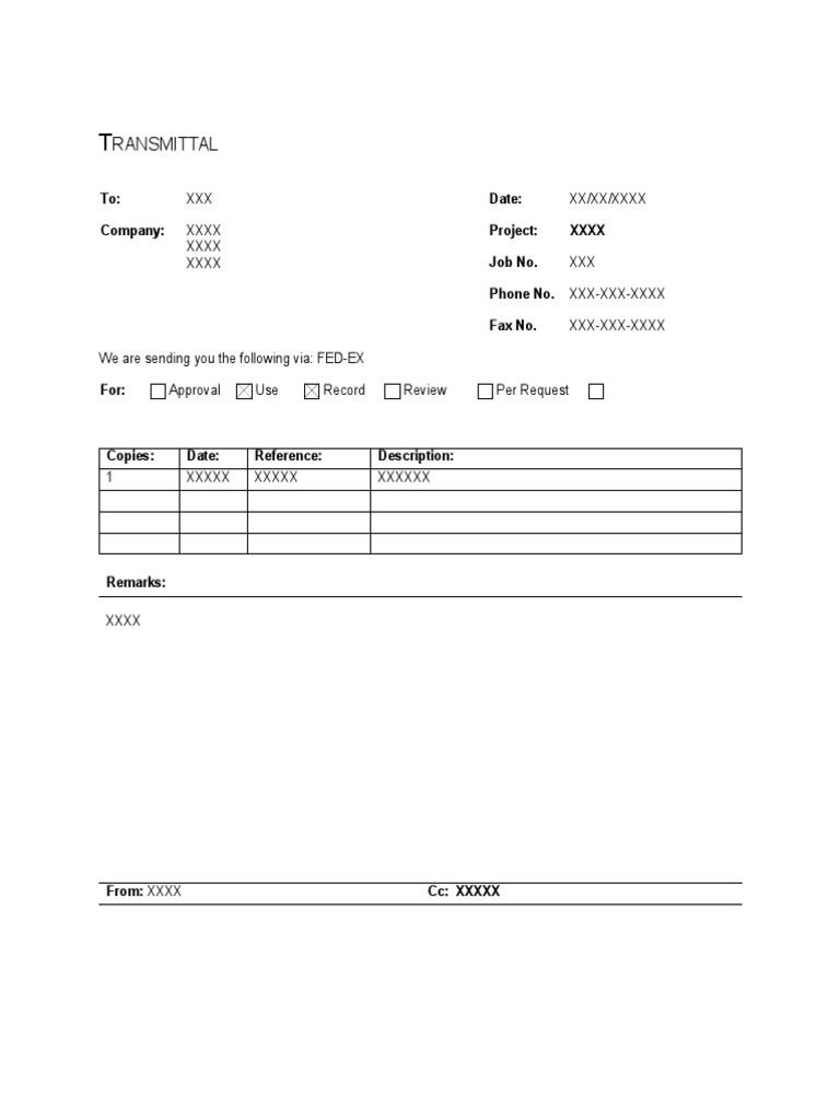 Transmittal Form Template | PDF | Finance & Money Management | Politics