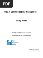 Project Communications Management: Pmbok Sixth Edition Based, Version 1.0 in Preparation For PMP Certification Exam