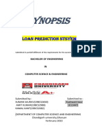 Synopsis: Loan Prediction Stsyem
