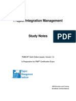 Project Integration Management: Pmbok Sixth Edition Based, Version 1.0 in Preparation For PMP Certification Exam