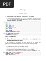 HW - Regex: 1 Instructions HW - Regular Expression - 10 Points