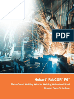 Hobart Fabcor F6: Metal-Cored Welding Wire For Welding Galvanized Steel