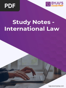 International Law Notes by - ByJU's