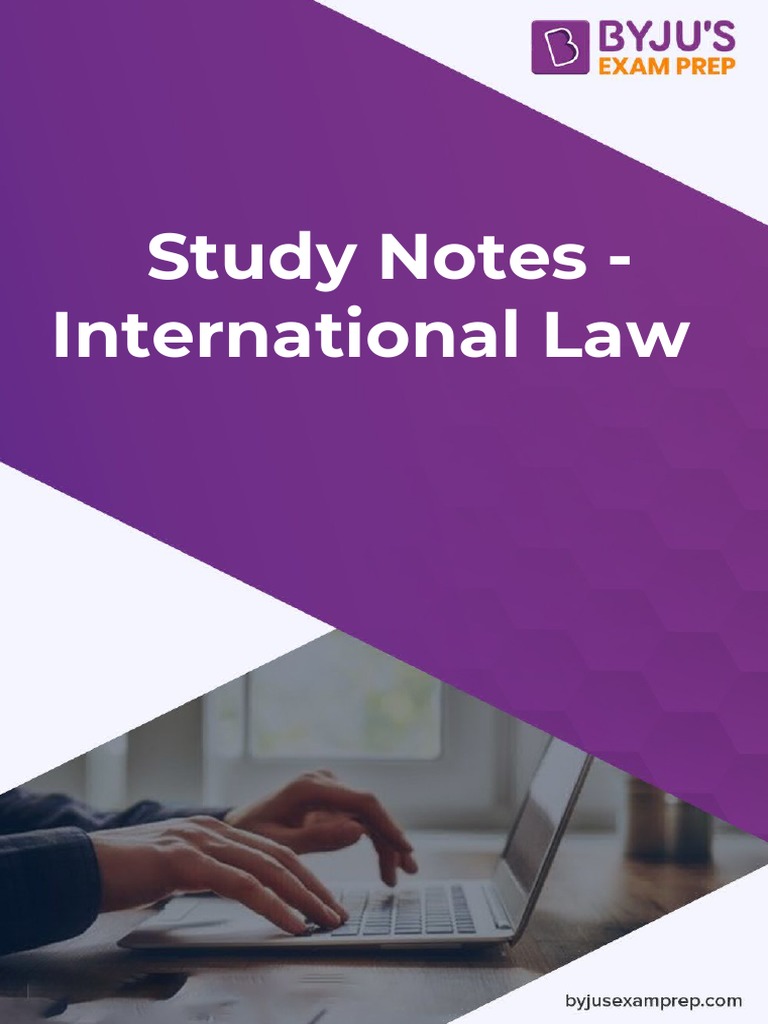 International Law Study Notes | PDF | International Law | Human Rights