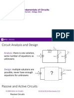 EE2004 Fundamentals of Circuits: Week 1: Charge, Current, Voltage, Work Michael Knox