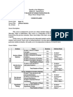 Advance Statistics Course Syllabus