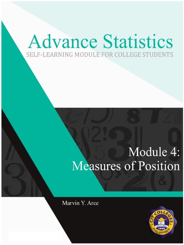 Advance Statistics:: Self-Learning Module For College Students | PDF