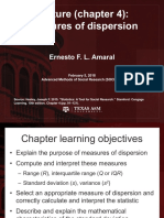 4 Measures of Dispersion