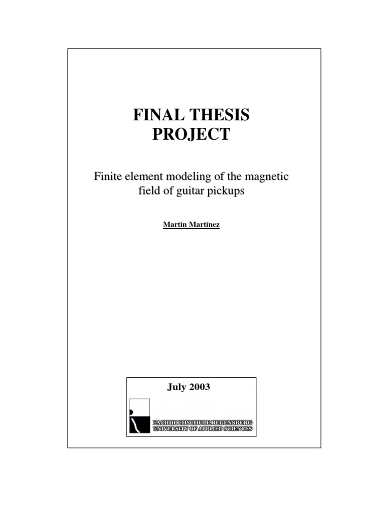 FEM of The Field of Guitar Pickups PDF Inductance
