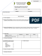 Patient Health Assessment Form