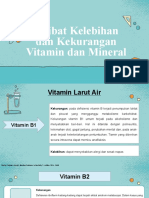 Akibat Kelebihan Dan Kekurangan Vitamin Dan Mineral