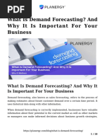 What Is Demand Forecasting? and Why It Is Important For Your Business