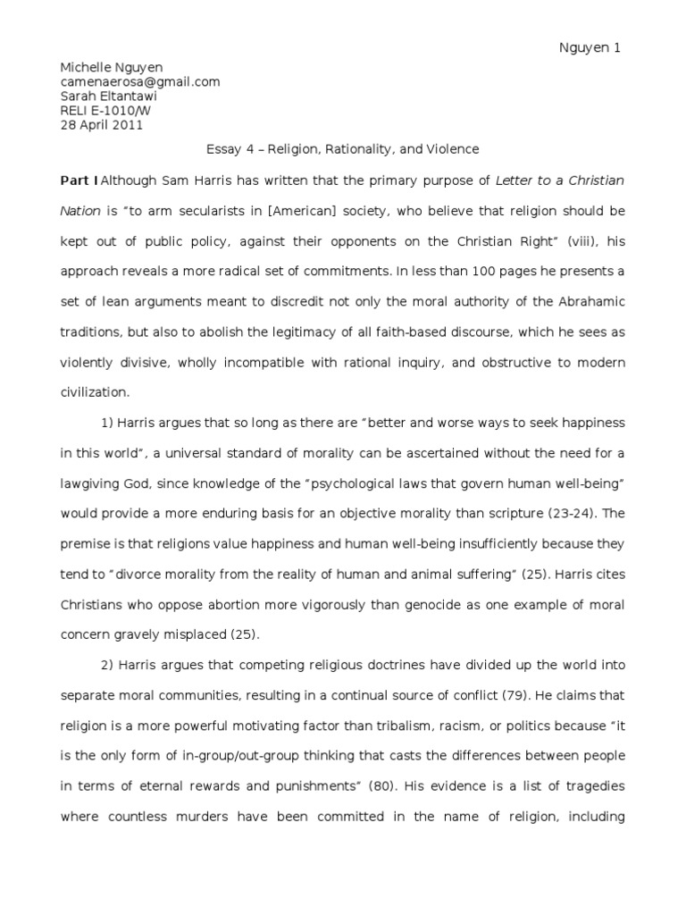 Abortion religion essay