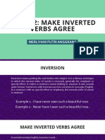 Skill 22 - Make Inverted Verbs Agree