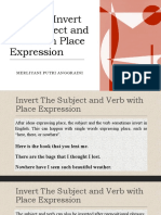 Skill 16 - Invert The Subject and Verb With Place Expression