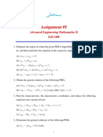 Assignment #5: Advanced Engineering Mathematics II Fall 1400