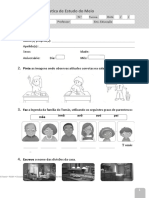 Avaliação diagnóstica de Estudo do Meio