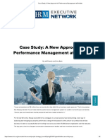 Case Study - A New Approach To Performance Management at Deloitte