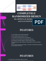 Completely Randomized Design: Ma. Rowena M. Bayrante, PHD