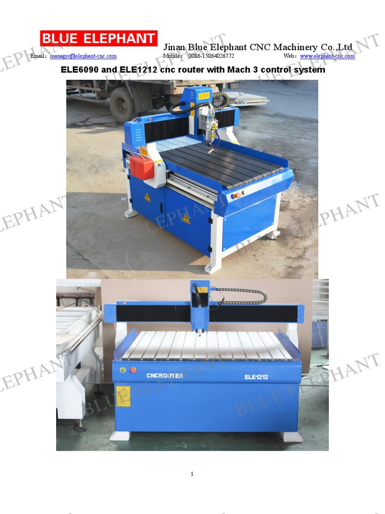 CNC Router Manual Mach3 USB | PDF | Manufactured Goods | Electrical ...