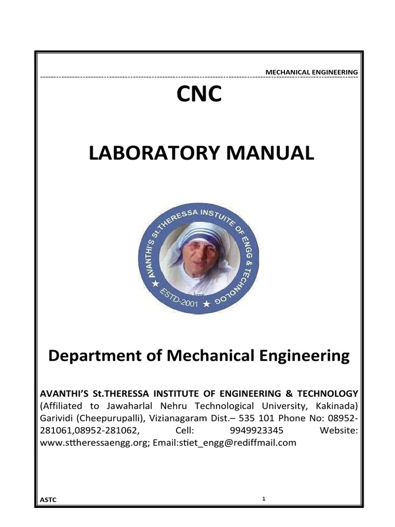 CNC Manual | PDF | Numerical Control | Machining