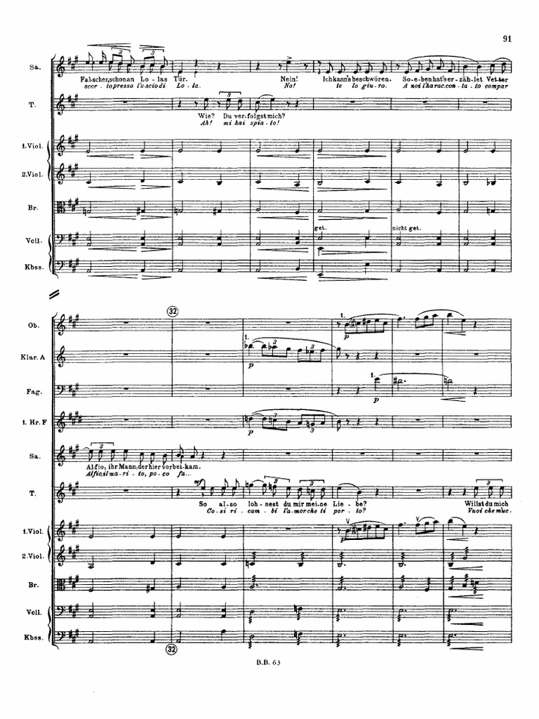 Cavalleria Rusticana Full Score-98 | PDF