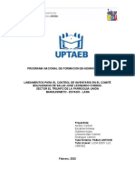 Lineamientos de Control Inventario JOSE LEONARDO CHIRINO