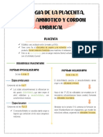 Fisiologia de Placenta, Liquido Amniotico y Cordon Umbilical