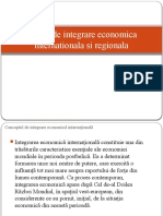 Proces de Integrare Economica Internationala Si Regionala