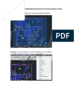 Como Exportar Informações de Blocos Do Autocad para o Excel e Vice