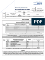 Learning Agreement Student Mobility For Studies