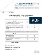STOP-BANG Sleep Apnea Questionnaire