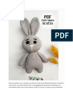 Conejo de Primavera Facil Amigurumi PDF Patron Gratis