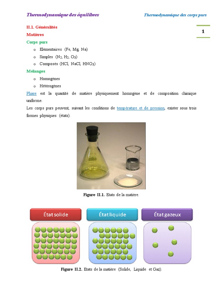 Cours IIA Termo 3 | PDF | Enthalpie de changement d'état | Thermodynamique