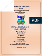 Cartilla Grado 8° - Tercera Semana de Agosto