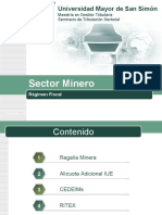 Impuestos Sector Minero Bolivia