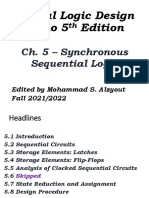Digital Logic Design Chapter 5 - Synchronous Sequential Logic