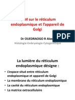 QCM Sur Le Réticulum Endoplasmique Et L'appareil de G