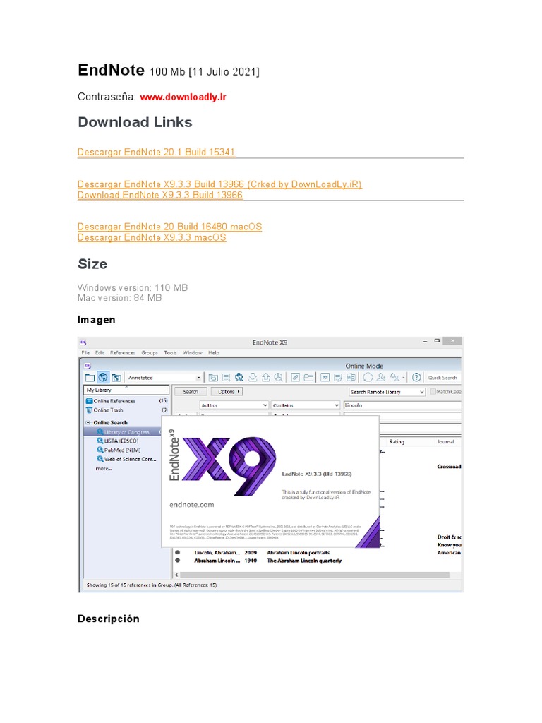 Endnote 21.2 For Windows And Mac Released – DFXK