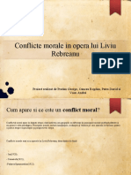 Conflictele Morale in Opera Lui Liviu Rebreanu
