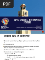 Data Storage in Computer